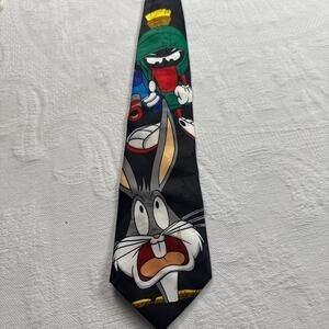 Looney Tunes Mania Bugs Bunny and Marvin the Martian tie #LooneyTunes #90s #Y2K
